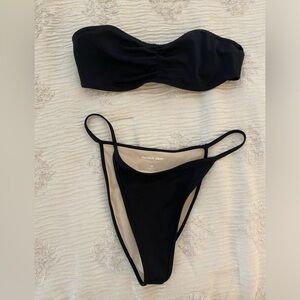 pacsun strapless bikini set